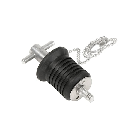 Whitecap Turn/Twist Type Bailer Plug with 8in Chain S-0289C